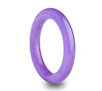 HQHYGM Bracciale Rigido in Giada Viola Naturale Viola, Accessori per Gioielli con ciondoli alla Moda, Braccialetti con smeraldi intagliati a Mano, Regalo per Feste da Donna (Color : Purple, Size :