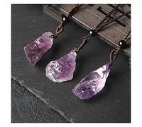 HQHYGM Ciondolo in Pietra di Zaffiro Naturale Grezzo 1PC di Naturale con Collana di Ametista di Quarzo Rosa per Regalo Fai da Te da Donna e Collezione di Pietre (Color : 12, Size : 1pc)