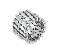 HQHYGM Collana Tre in Uno, Bracciale, Anello, Pendente Multifunzione Regolabile in Acciaio Inossidabile.