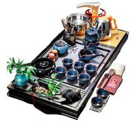 HQHYGM DFSHGDF1169 Set da tè con Un Vassoio da tè Spegnimento Automatico, bollitore Elettrico per Una Facile Pulizia Set da tè Gongfu Semplice all-in-One Completamente Automatico per la casa e
