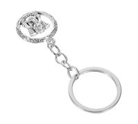 HQHYGM Elephant Keychain Charm Keychains Retrò Keychains Tripod Connector Pendant Car Tripod Bracket Lucky Bag Key Features Silver Zinc