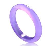 HQHYGM Gioielli in Giada Bracciale in Giada Viola Bracciale in Vera giadeite Naturale Braccialetti con Pietre preziose per Donna con portagioie e Certificato, Miglior Regalo per la Festa della Mamma