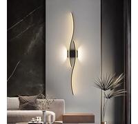 HQHYGM - Lampada da parete anteriore per specchio, per interni, bagno, impermeabile, decorativa, da parete, lunga in alluminio, per bersaglio per freccette, luce calda, 60 cm