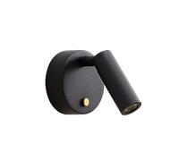 HQHYGM Lampada da Parete Comodino Montaggio a Parete Lampada da Lettura Rotazione 350°+90° Applique da Parete faretti girevoli da Parete per Interni con Porta USB a Batteria Ricaricabile/Nero