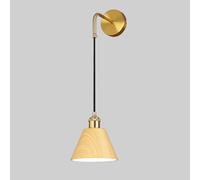 HQHYGM Lampada da Parete in Metallo con venature del Legno con Finitura a trasferimento d'Acqua Lampada da Parete Decorativa per Fattoria Lampada da Parete per corridoio Lampade da Parete