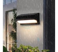 HQHYGM Lampada da Parete per Esterni a Parete Solare con Muro di oscuramento del Telecomando con Batteria a Parete del sensore Alimentato per Il Cortile del Patio da Giardino (1 Pacchetto)