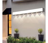 HQHYGM - Lampada da parete per esterni, decorazione creativa, IP65 a mano in alluminio pressofuso nero, per il balcone della villa del corridoio (luce neutra 100 cm)