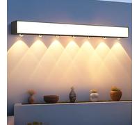 HQHYGM Lampada da parete per esterni Lampada da parete decorativa creativa IP65 Mano MANO ARREPREPORTO A Mano ALLEGATO Alluminio Nero per Balcone Villa Corridoio (luce Calda 100 cm)