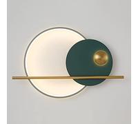 HQHYGM Lampada da Parete per Soggiorno Lampada da Parete per Interni Lampada da Parete per Interni Art Déco Applique da Parete 23W Lampade da Parete per Soggiorno Camera da Letto Ristorante/Verde