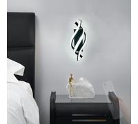 HQHYGM Luce da Parete lineare Interna con Muro di Controllo remoto 2700K-6500K LAMPAGNO DIMMABILE Decorazione ACRILICA ACRILICA ACRILICA Decorazione Creative per LA Camera da LEDE (Nero)