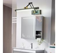 HQHYGM Mirror Front Wall Indoor Waterproof Wall Light with Hand Motion Sensor Wall Lamp with Adjustable Arm Wall Long Strip for Bathroom Vanity Bedroom (Black-Neutral Light 58cm)