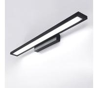 HQHYGM Mirror Front Wall Light Indoor Bathroom Waterproof Wall Lamp Vanity Wall Decorative Wall Wall Long Aluminium for Dartboard Photo Mirror (Black-White Light 90cm)