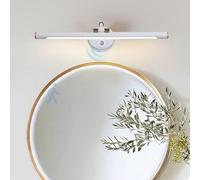 HQHYGM Mirror Front Wall Light with Motion Sensor Wall Lamp with 17-22cm Adjustable ArmWall 210° Rotation Wall Indoor Waterproof for Vanity Bathroom Living Room (White-Neutral Light 58cm)