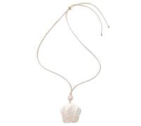 HQHYGM Naturale Collana Ocean Tema Polm Blossom Chain Clavicle for Women Girl Holiday Jewelry Gift