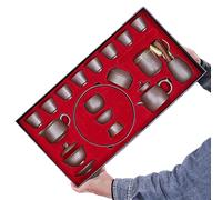 HQHYGM Set da tè Regali Set da tè Cinese Kungfu, per Esterni e Ufficio Eccellente teiera in Argilla Viola Yixing Set da tè Zisha Bollitore Set da tè Set Jinglan Teiera Ceramica/Vetro Bollitore, Tazza