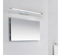 HQHYGM Specchio a Parete Frontale Lampada da Bagno Parete Luce da Bagno Interno a Parete Decorativa a Parete Lunga Acrilico per Specchio da Bagno Camera da Letto (Luce Bianca-Bianca 66 cm)