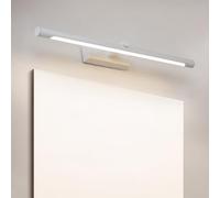 HQHYGM Specchio da Parete Anteriore Parete da Bagno Parete Chiara per Interno a Parete Decorativa a Parete Lunga Acrilico per Specchio da Bagno Camera da Letto (Luce Bianca 66 cm)