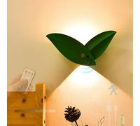 HQHYGM Wall Light Indoor Wall Lamp with Remote Control Dimmable Wall with Motion Sensor Wall USB Rechargeable for Bedroom Living Room Corridor (2700 K 1 Pack)