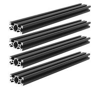 HQLBD YEJIANGHUA 4 pz/lotto Nero 2040 V-slot Profilo In Lega di Alluminio Industriale Standard Europeo 10-1000mm Lunghezza Guida Lineare Adatta for Stampante 3D FAI DA TE CNC Natural(560MM)