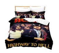 HQMOMO Set di biancheria da letto per bambini, motivo musicale, copripiumino da 135 x 200, per ragazzi (C, 155 x 220 cm + 75 x 50 cm x 1)