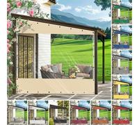 HQQMNY Telone trasparente, impermeabile, con occhielli da 0,5 mm, per esterni, con occhielli, in PVC da 570 g/m², protezione dal freddo (12 colori - Stile a)