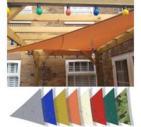 HQQMNY Tenda da sole con anello a D, impermeabile, protezione solare, protezione dalle intemperie Triangolo:2mx2mx2m in tessuto Oxford, 180 g/m², 95% protezione UV per balcone, terrazzaarancione
