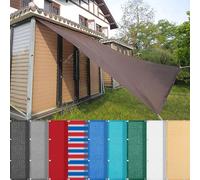 HQQMNY Tenda da sole con occhielli, 5 m x 19 m, rete di protezione solare da giardino, 95% ombreggiatura, resistente ai raggi UV, per parco giochi, serra, marrone
