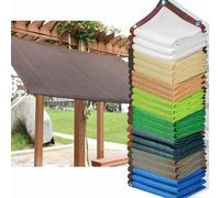 HQQMNY Tenda da sole con occhielli, rete di protezione solare, rete ombreggiante con tasso di ombreggiatura del 90%, rete ombreggiante resistente ai raggi UV, ombrellone da giardino(bruno,1m x 3m)