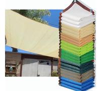 HQQMNY Tenda da sole con occhielli, rete di protezione solare, rete ombreggiante con tasso di ombreggiatura del 90%, rete ombreggiante resistente ai raggi UV(beige,2m x 3m)