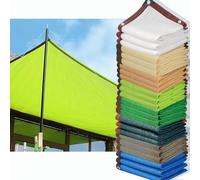 HQQMNY Tenda da sole Rete di protezione solare con occhielli Tasso di ombreggiatura del 90% Rete ombreggiante Rete ombreggiante resistente ai raggi UV Giardino(Verde giallastro,2m x 2m)