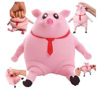 HQRKOTM Maiale Rosa Antistress, Cute Squishy Morbido Spremere Squeeze Giocattoli, Antistress Da Impastare Per Alleviare, Antistress Morbidi, Adatto per Adulti & Bambini Sollievo Dallo Stress (S)