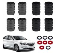 HQRKOTM Tappi per Valvole Pneumatici, 4 Nero+4 grigio, 8 pz/Confezione, Set Tappi Valvole Ruote in Alluminio Anodizzato, Copri Perni Universali per Auto Camion Motociclette SUV e Bici