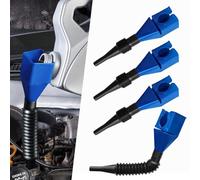 HQRNYP 4 imbuti per uso automobilistico, imbuti per olio, imbuto retrattile per carburante automobilistico, universale, portatile, strumento di drenaggio in plastica, accessori per la maggior parte