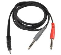 HQRP 1.8m 1/8 (3.5mm) Trs a Doppio 1/4 (6.35mm) Ts Cavo Per Behringer Xenyx