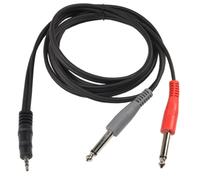 HQRP 1.8m 1/8 (3.5mm) Trs a Doppio 1/4 (6.35mm) Ts Cavo Per Mackie DB-1A DB1P