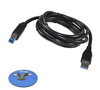 HQRP 1.8m Cavo USB 3.0 Tipo A-Maschio a B-Maschio per Lenovo ThinkPad USB3.0 Ultra Dock, Pro Dock, Basic Dock Sottobicchiere