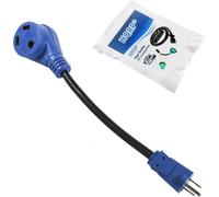 HQRP 15 A 30 Amp Rv Adattatore Cavo 5-15P Maschile TT-30R Femminile Grip 12AWG /
