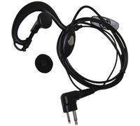 HQRP Microfono 2-Pin Esterno, loop orecchio, mani libere, PTT per Bearcom Radio