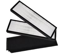 HQRP 2x Hepa Filtri B+ 4x Filtri Carbone per Germguardian, Pureguardian Serie