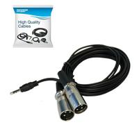 HQRP 3.5mm A Doppio Maschio XLR Cavo per Krk Rokit 5 G2s, HS50m's