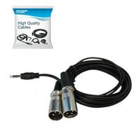 HQRP 3,5 mm doppia spina XLR splitter Y cavo audio cavo 3M