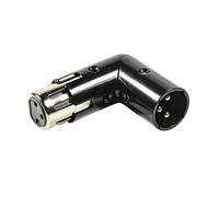 HQRP 3-Pin XLR Angolo Di Adattatore Doppio Maschile E Femminile Con 4 Regolabile