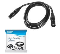 HQRP 3-Pin XLR Maschio A Femmina Cavo 1.8m per Altoparlante Pa Sistema Microfono
