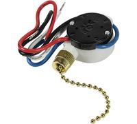 HQRP 3-Speed 4-Wire Soffitto Ventola Tirare Catena Interruttore Luce 4