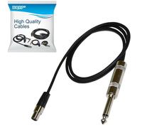 HQRP 4-Pin Mini TA4F A 0.6cm Connettore Strumento Cavo Per Shure WA302/WA306
