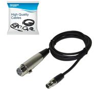 HQRP 4-Pin Mini TA4F A XLR (Femmina) Microfono Adattatore Cavo Per Shure WA310