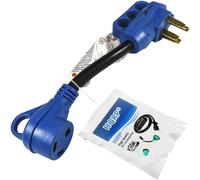 HQRP 50A 30 Ampere Rv adattatore cavo 14-50P maschio a TT-30R donna dogbone