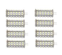 HQRP 8 Pz 12V G4 Base 66 LED Lampadina Bianco Freddo Per Luce Da Giardino Malibu