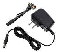 HQRP 9V Batteria Scatto Connettore & Adattatore AC per 6LR61 7.2H5 6KR61 6HR61