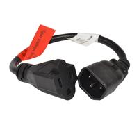 HQRP AC Cavo di Alimentazione Rete IEC C14 A Nema 5-15R 0.3m Per PC Monitor